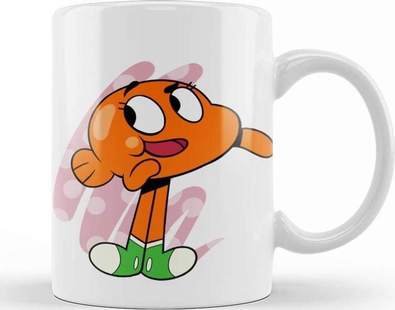 Cartoon Dylean Gumball Darwin Kupa Bardak Porselen