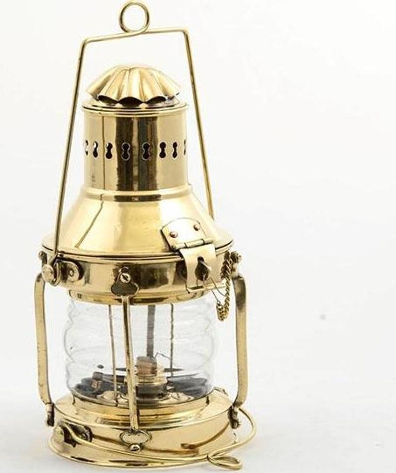Pirinç Asılabilen Fener Gaz Lambası 4199