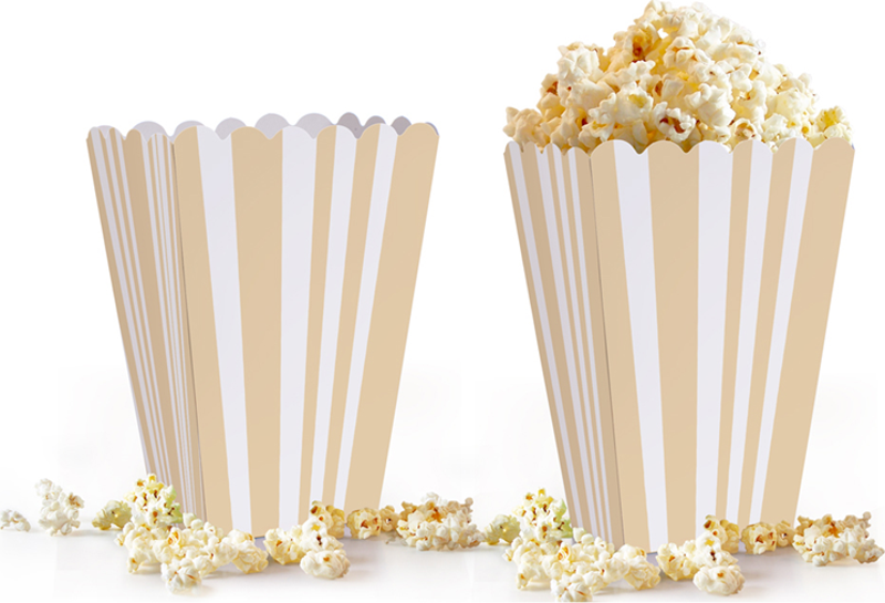 Popcorn Kutusu 10lu -Sinema Krem-