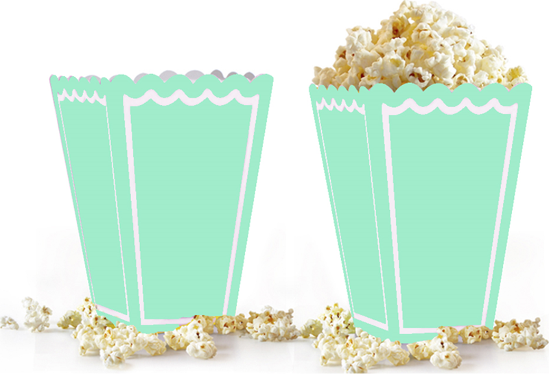 Popcorn Kutusu 8li -Makaron Yeşil-