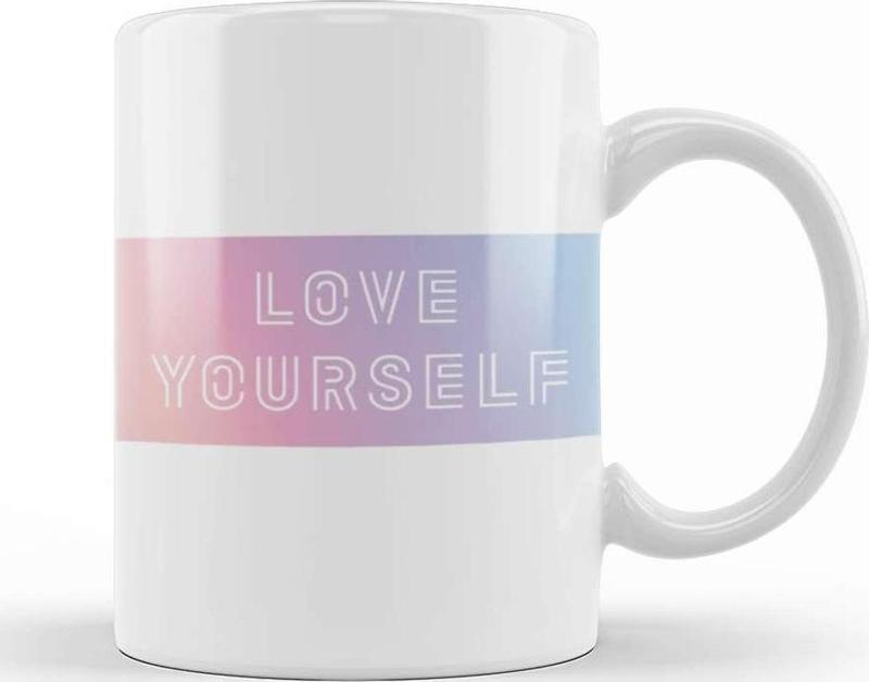Bts Love Yourself Pastel Gradient Kupa Bardak Porselen