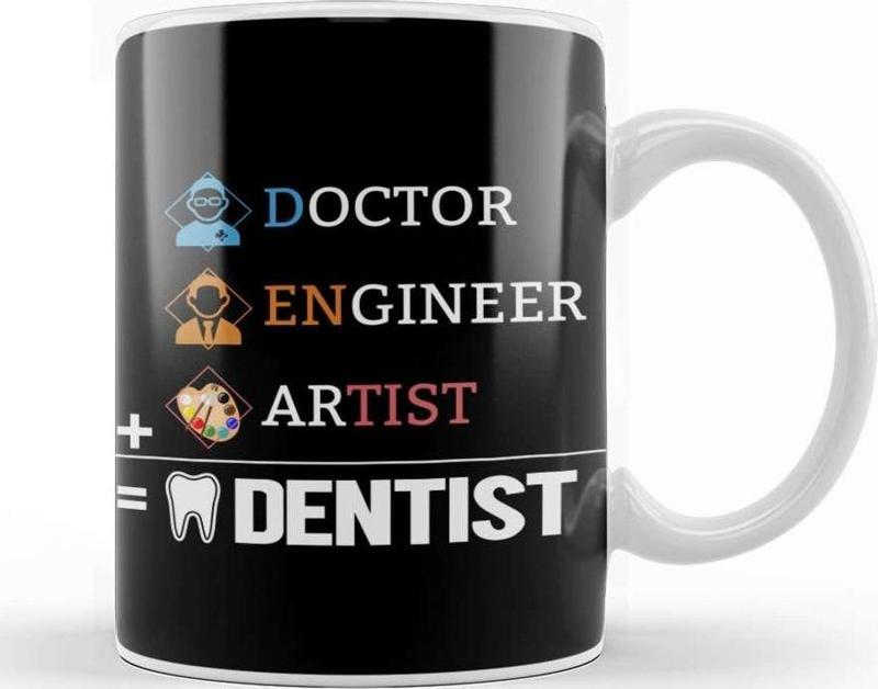 Doctor Engineer Artist Dentist 01 Kupa Bardak Porselen