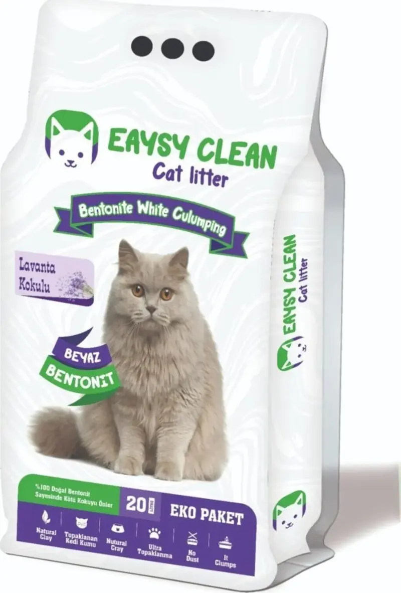 Eaysyclean Mükemmel Lavanta Kokulu Kedi Kumu 20 Lt.