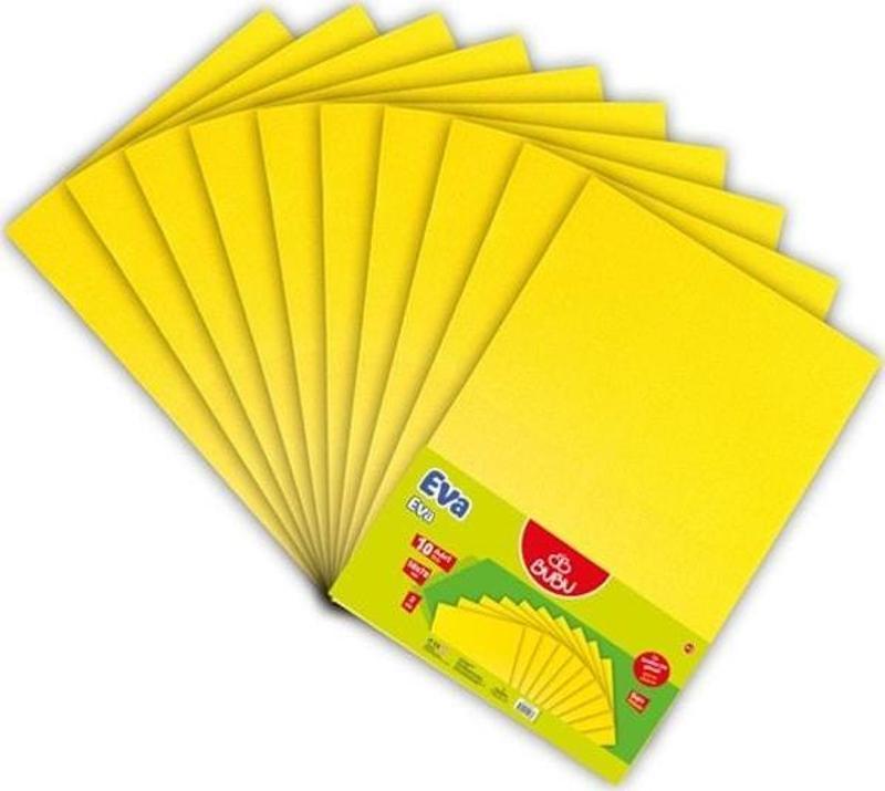 Eva Tek Renk 50X70 Cm Sarı (10 Lu Paket)