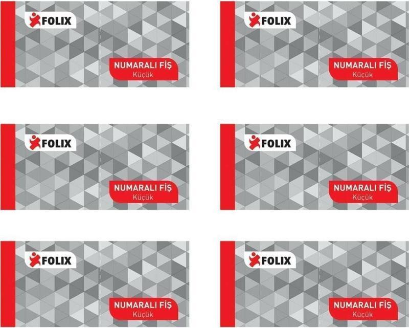 Numaralı Fiş Küçük 100 Yaprak 12'LI