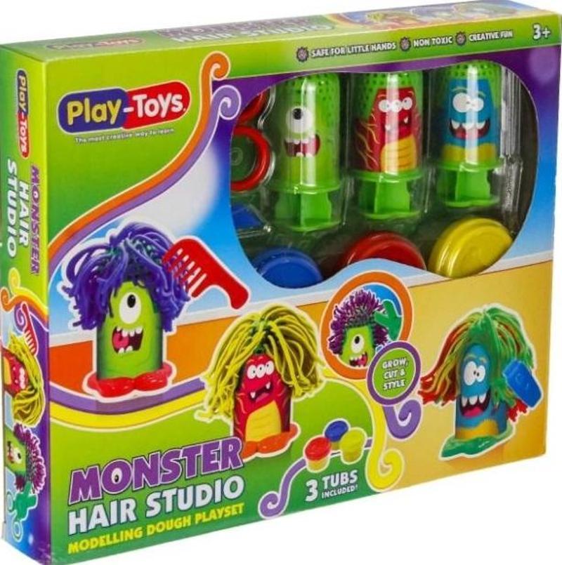 Playtoys Oyuncak Hair Studio Monster Oyun Hamuru Seti 270