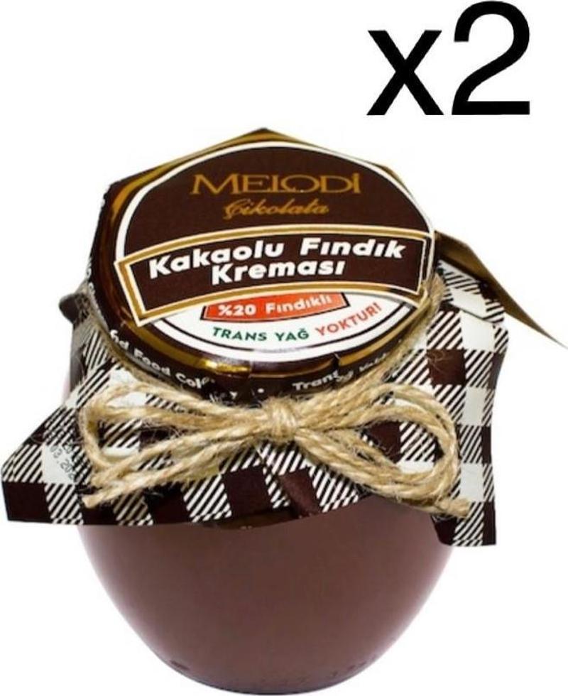 Melodi Kakaolu Fındık Kreması 400g 2'li Set 