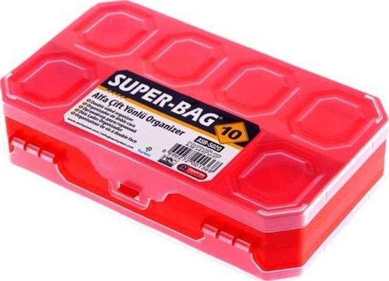 Asr-5020 Alfa Organizer 10 Gözlü Vida Kutusu 21,3X12,5X5 Cm