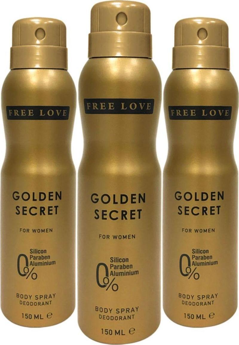 Golden Secret Kadın Deodorant 150 ml 3 Adet
