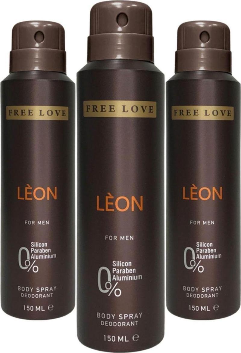 Leon Erkek Deodorant 150 ml 3 Adet
