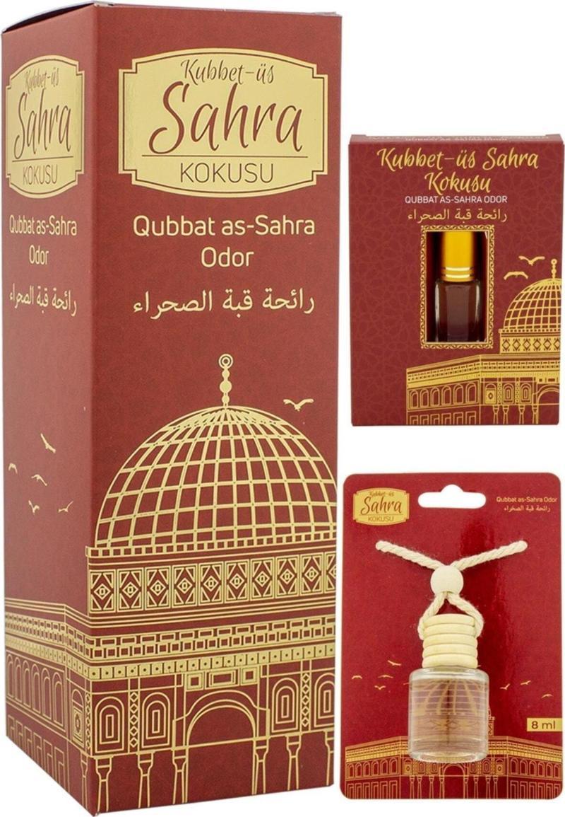 Kubbetüs Sahra Kokusu 400Ml Sprey Ve Kubbetüs Sahra Kokusu 8 Ml Araba Kokusu Cam Şişe Ve Kubbetüs Sa