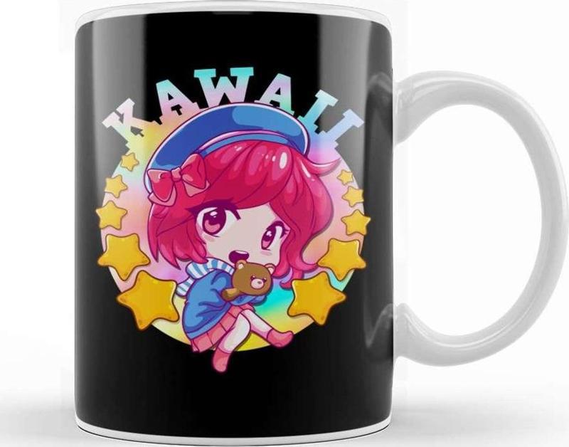 Kawaii Cute Anime Girl Japanese Manga Kupa Bardak Porselen
