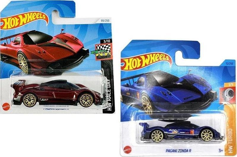 Pagani Zonda R 2 Araç Set - Lacivert & Kırmızı (1/64)