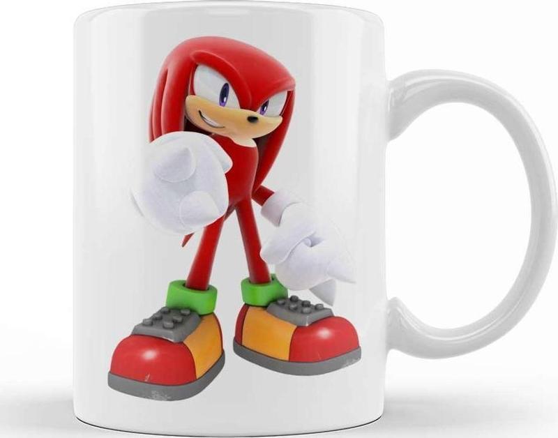 Knuckles The Echidna Sonic Kupa Bardak Porselen