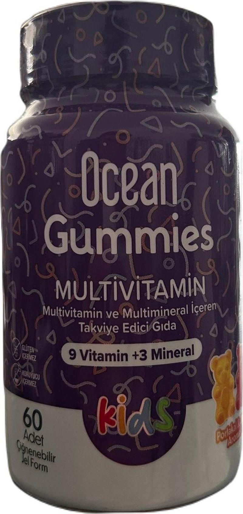 Ocean Gummies Multivitamin 60 Çiğnenebilir Jel Form 8697595873724