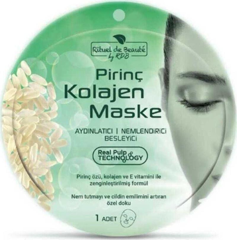 Pirinç Kolajen Maske