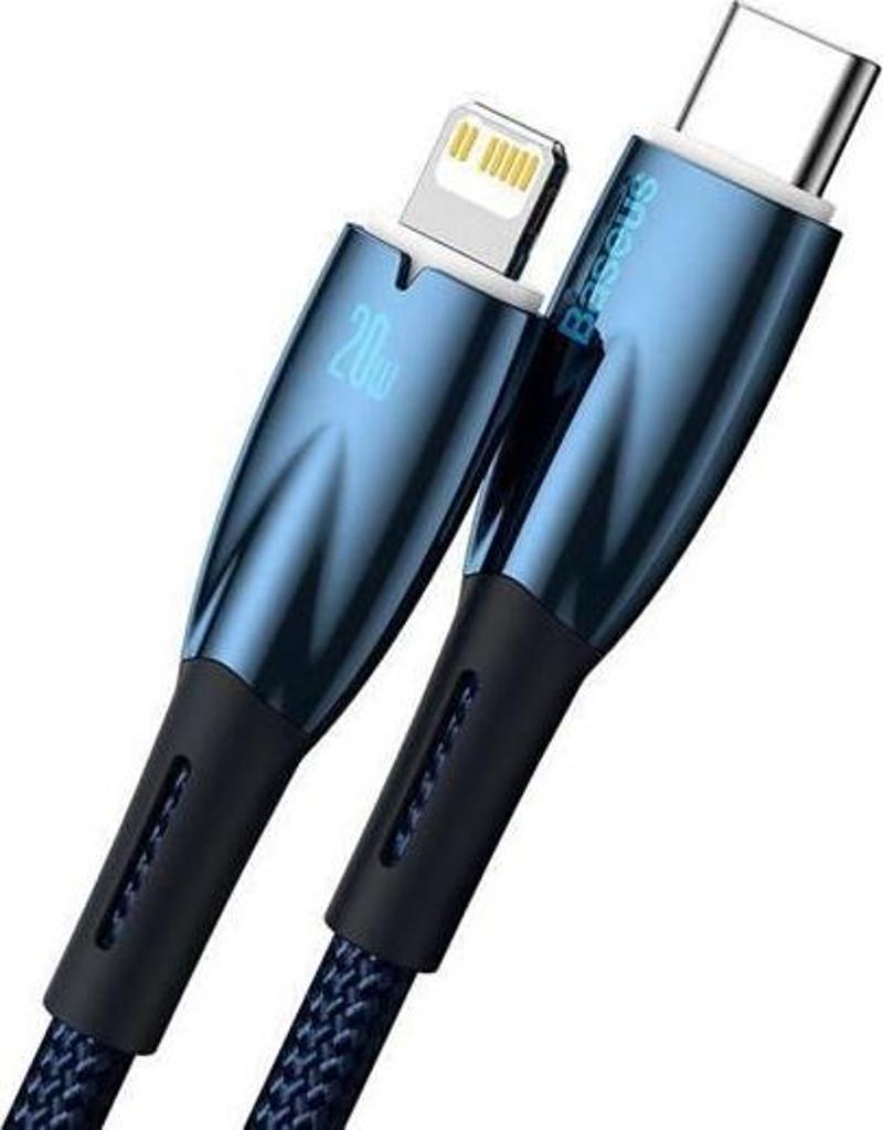 Led Işıklı Super Şarj 20W 1Mt İphone Şarj Kablosu İpad İphone 11 Pro 12 12 Pro Max Şarj Kablo