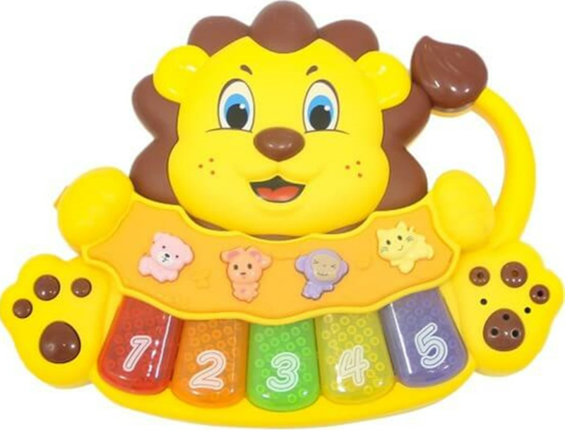 855-33A-24 Türkçe Eğitici Sesli Işıklı Masalcı Aslan Piyano Oyuncak