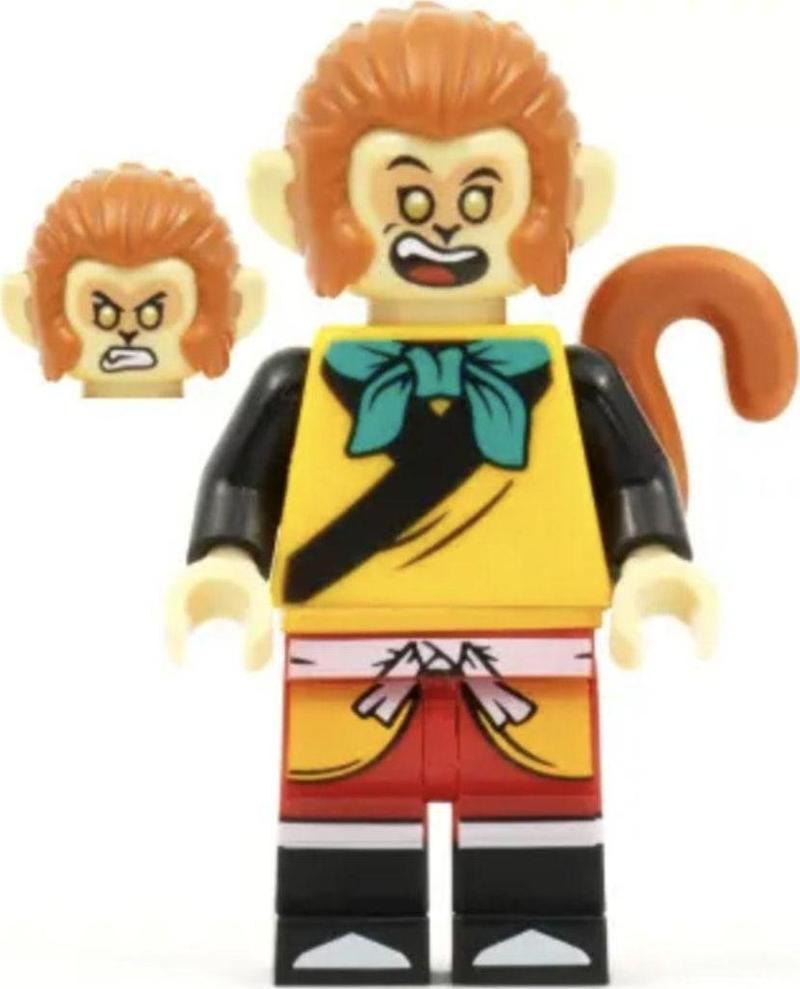 Minifigure Minifigür Monkie Kid Monkey King - Maymun Kral