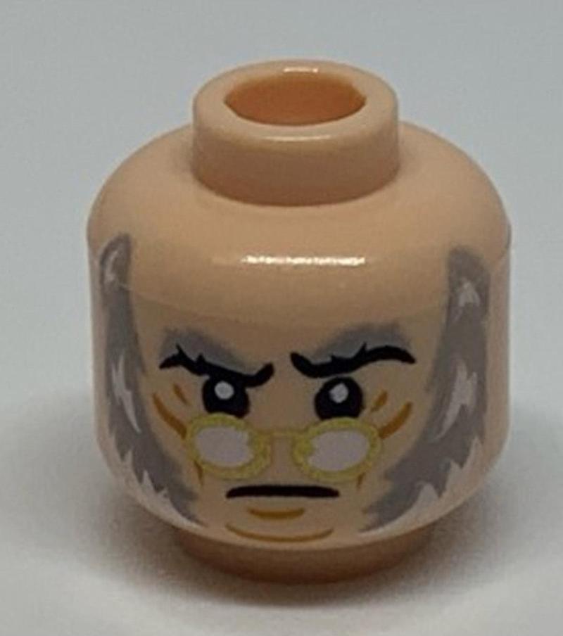 Orjinal Aksesuar Custom Moc Minifigür Minifigure Head Ten Rengi Sinirli Yaşlı Erkek Kafa