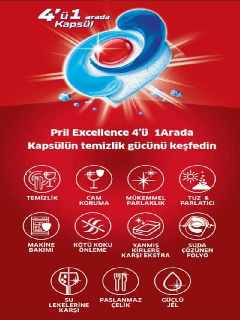 Excellence 4 Ü 1 Arada 66 Kapsül ( 3 x 22 li Paket)