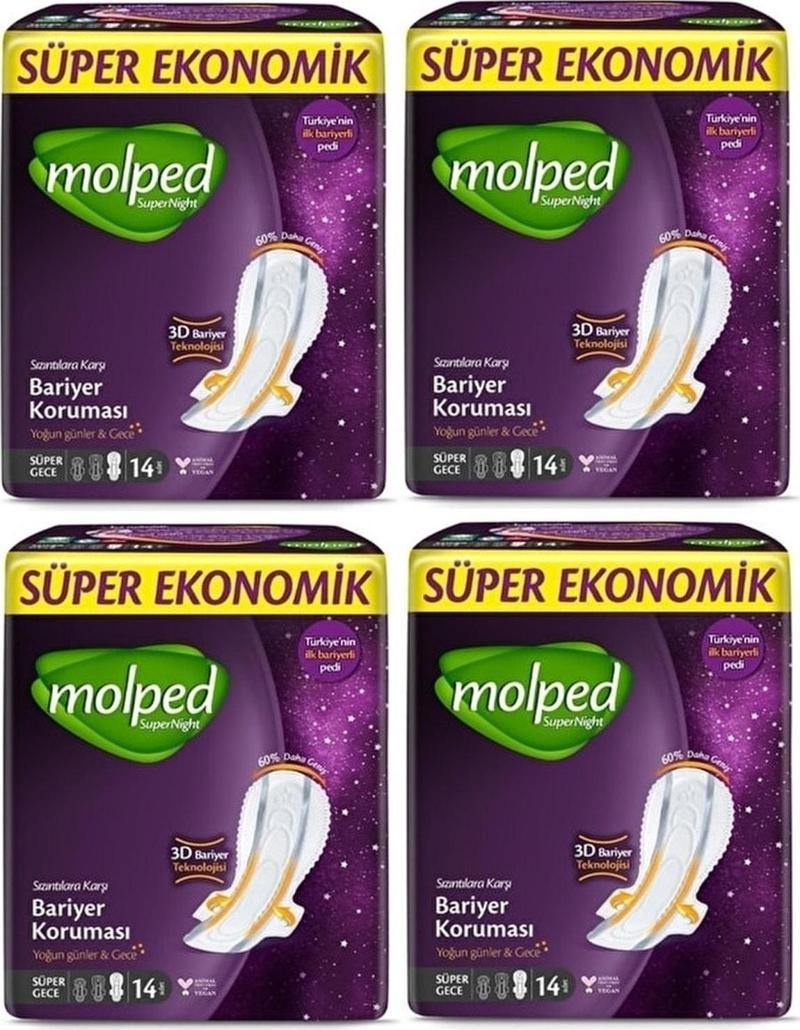 Supernight Yoğun Günler & Gece (süper Gece) 14'lü x 4 Paket