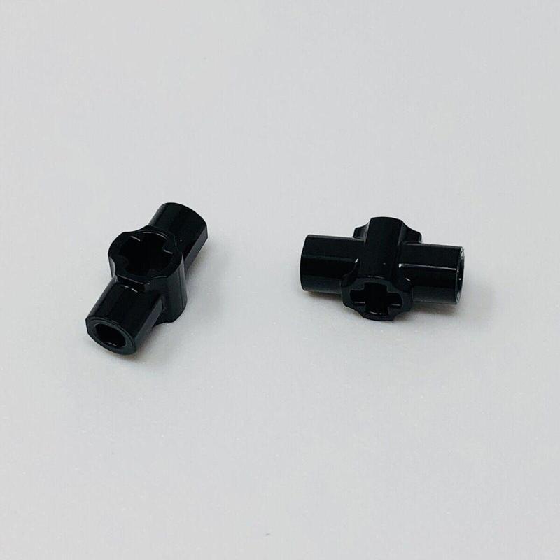 Technic Custom Axle Connector Hub Büyük Işın Kılıcı Kabzası Siyah 2 adet