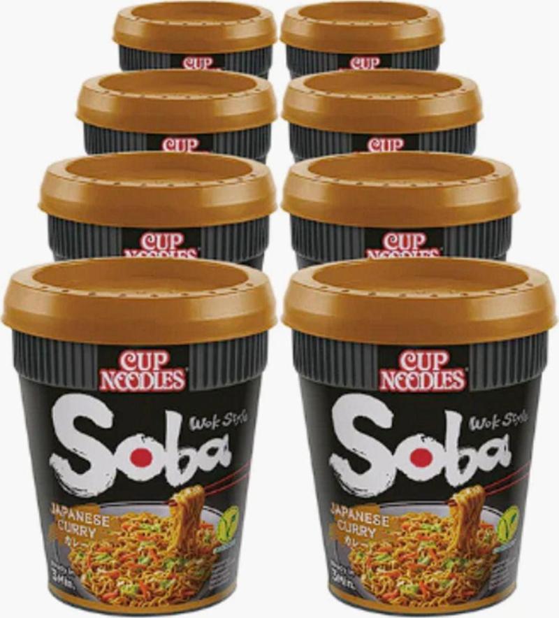 NISSIN SOBA CUP JAPANESE CURRY 90 GR*8'Lİ SET JAPON NOOUDLE KÖRİ KUPASI INSTANT NOODLES