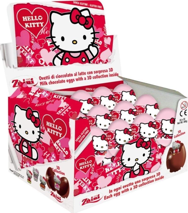 Hello Kitty Çikolatalı Süpriz Yumurta (paket 24 Adet )