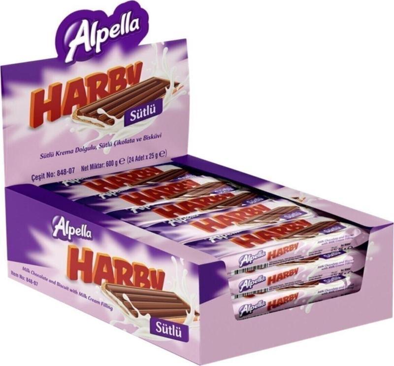 Harby Sütlü Bisküvi 25 G X 24 Adet