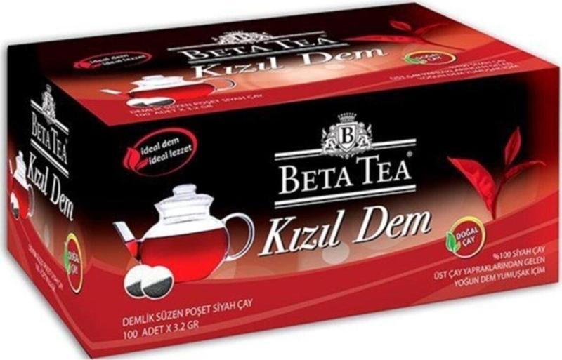 Tea Kızıl Dem Siyah De Mlik Süzen Poşet 100 X 3.2 G