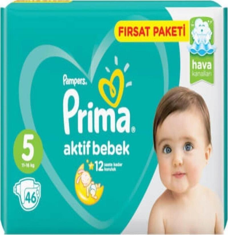 Aktif Bebek 5 Numara 46 Li Bebek Bezi