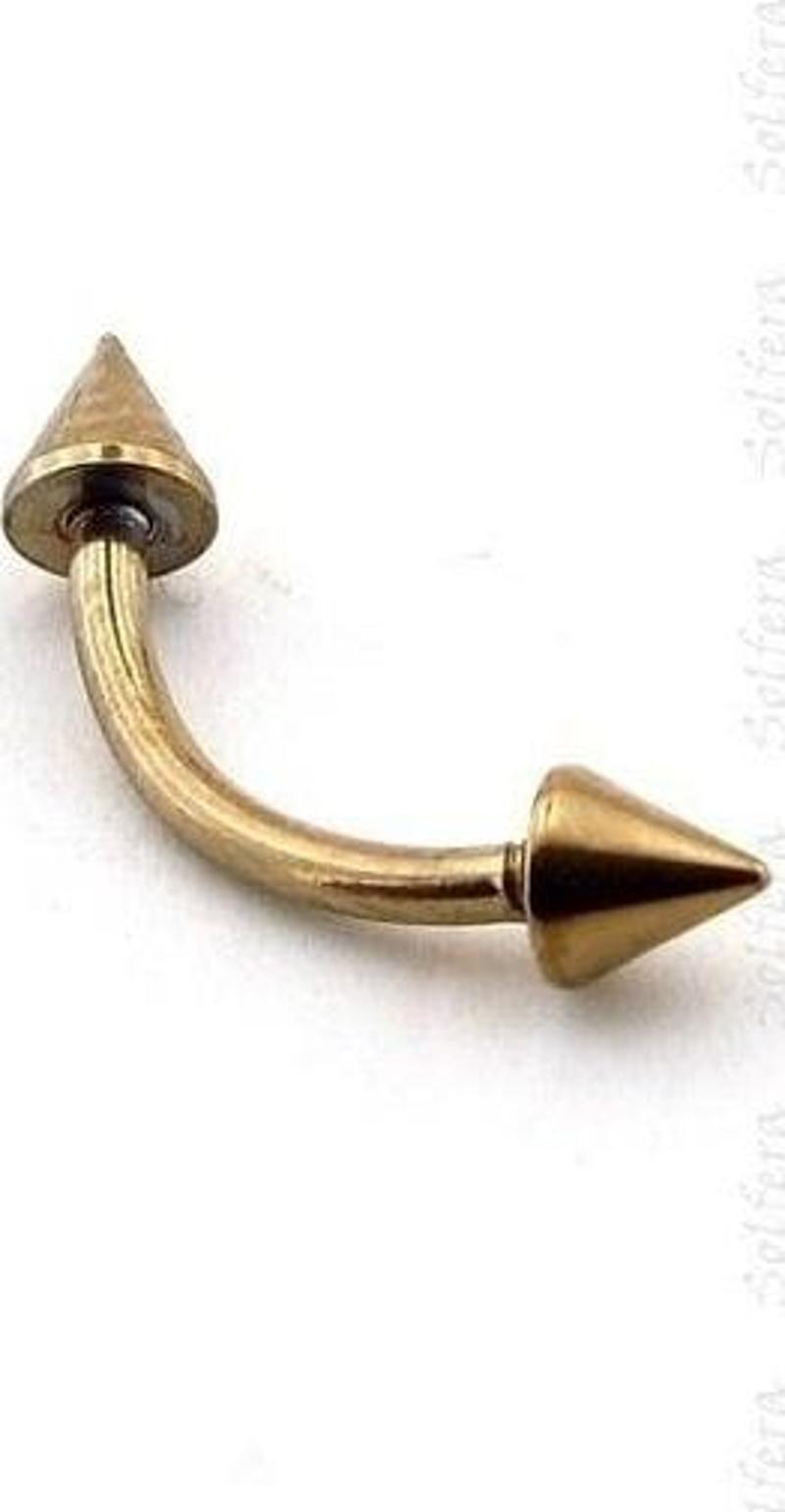 GOLD TONE SİVRİ UÇLU VÜCUT PİERCİNG P315
