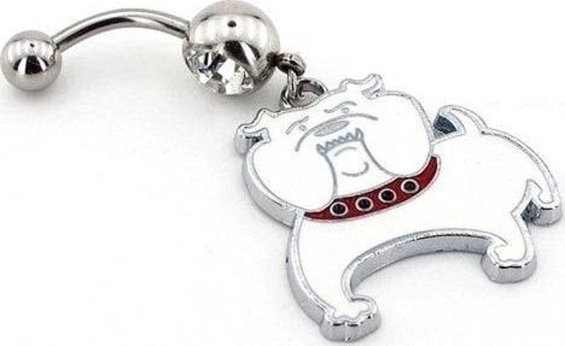 BULLDOG GÖBEK PİERCİNG KÖPEK P123