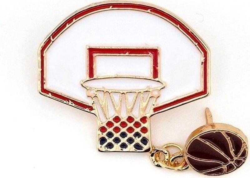 BASKETBOL TOP POTA FİLE NBA SPOR METAL PİN ROZET RZ045