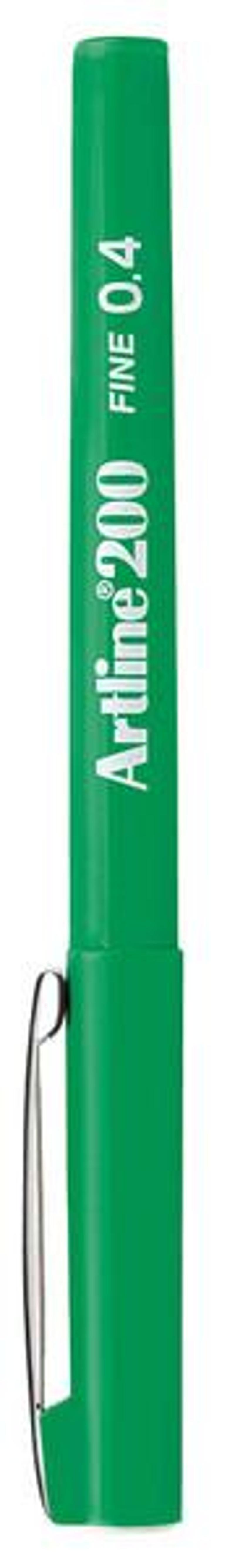 Artline Artline 200 Fine Keçe Uçlu Uç 0.4 mm Yeşil Yazı Kalemi