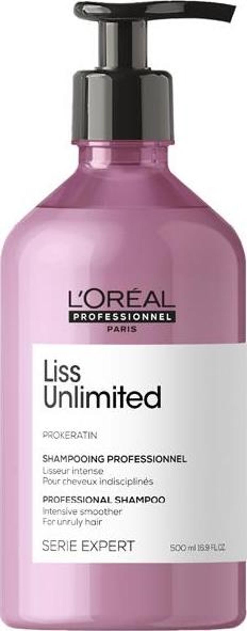 L'Oreal Professionnel Serie Expert Liss Unlimited Elektriklenme Karşıtı ve Yoğun Yumuşaklık Veren Şampuan 500ml