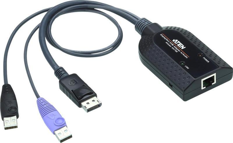 USB DisplayPort Sanal Medya KVM Adaptörü (Akıllı Kart Okuyucu ve Audio De-Embedder Destekler)&lt;br&