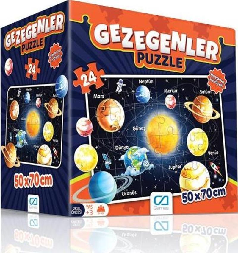 Gezegenler Eğitici Puzzle