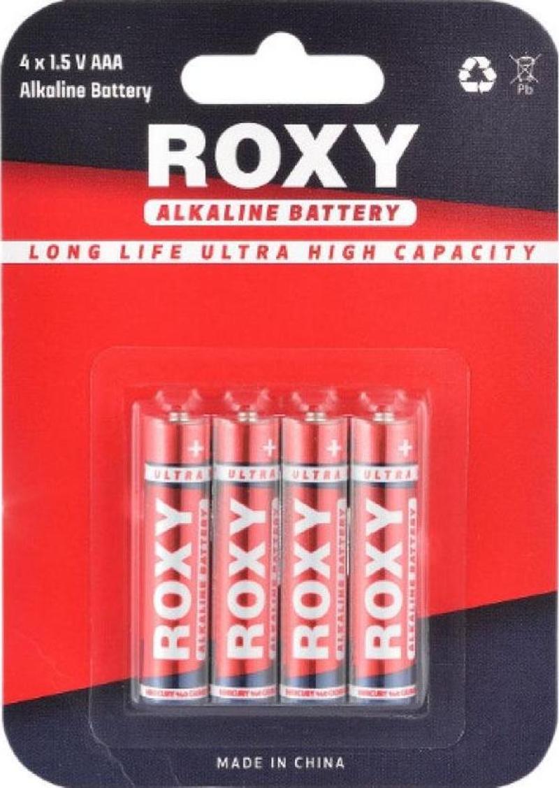 Roxy Alkalin AAA - Roxy Alkalin AAA (kumanda) Pil - 48 adet