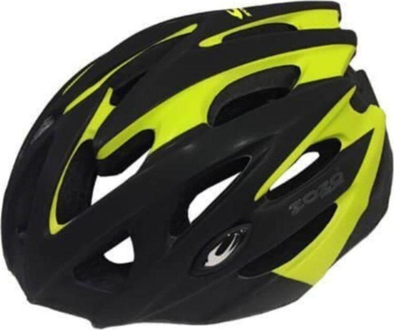 Mv29 Işıklı Unisex Kask 2021 Siyah - Lime Xl Beden