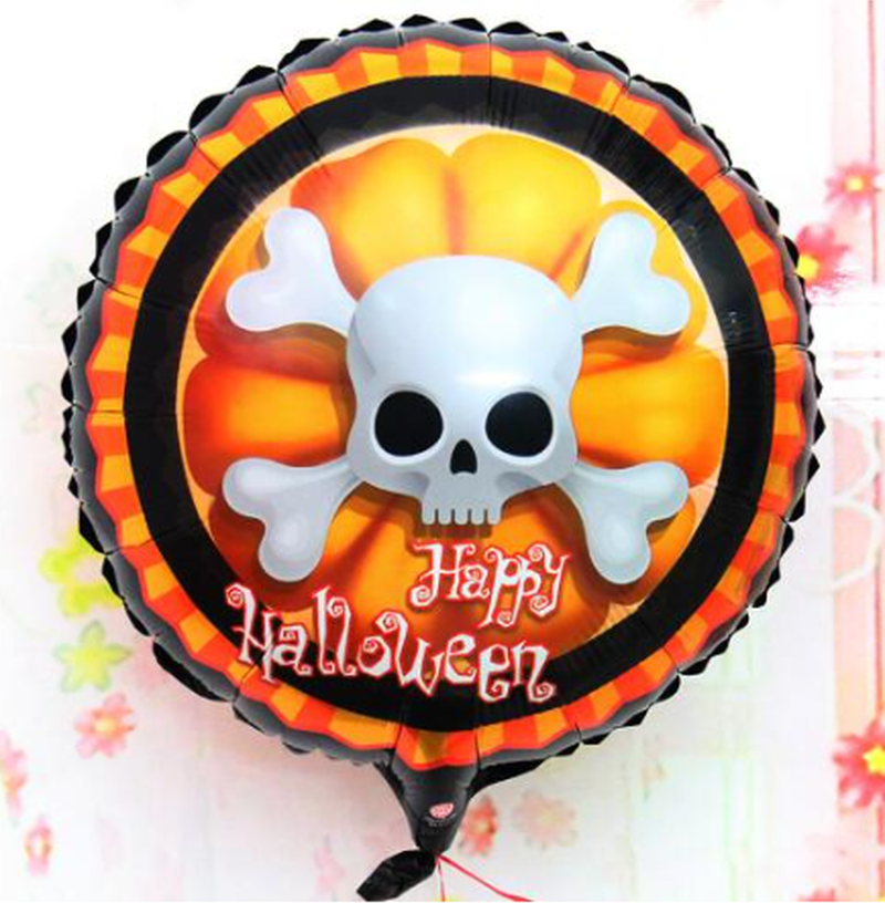 Halloween İskelet Kuru Kafa Folyo Balon 18 inç