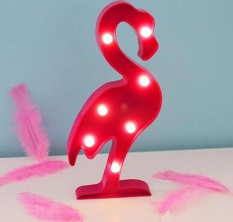 Led Işıklı Flamingo Gece Lambası