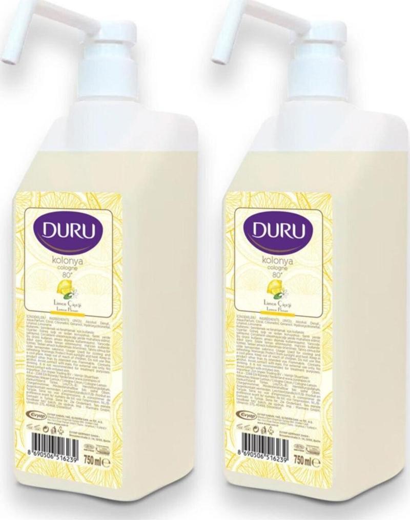 Limon Çiçeği Kolonya Pompalı 2X750 Ml 80 Derece