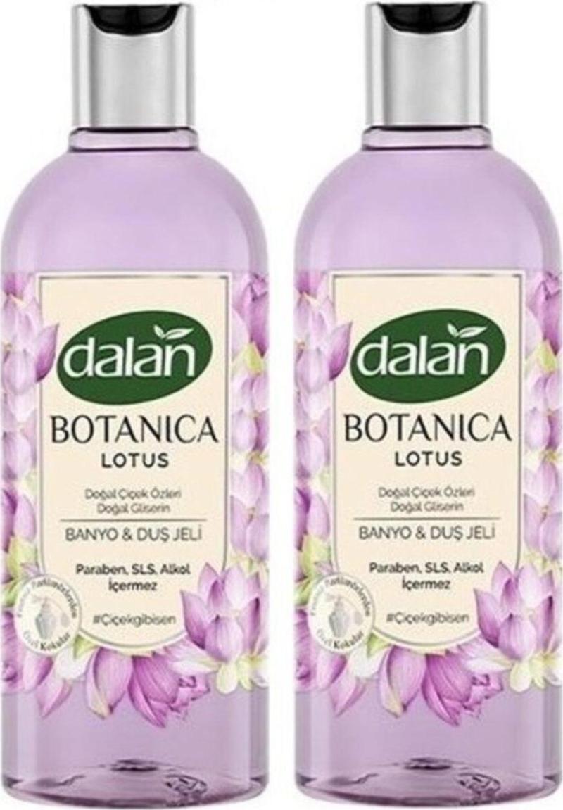 Duş Jeli Doğal Çiçek Özleri Doğal Gliserin Botanıca Lotus 2 Adet X 500 Ml