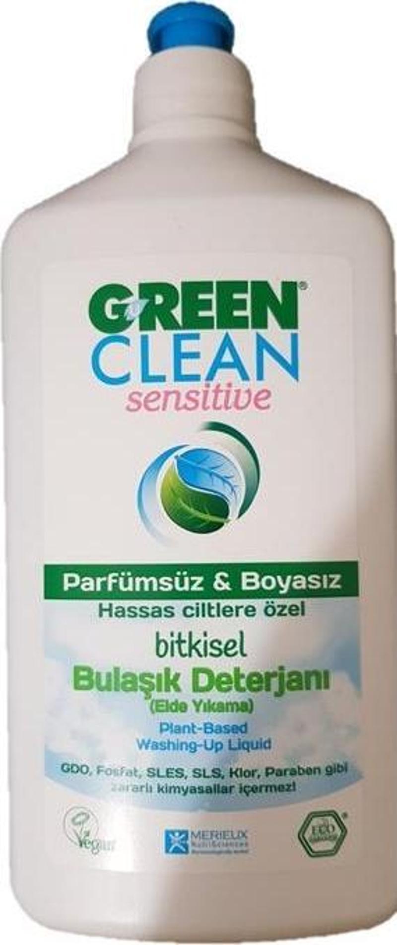 Sensitive Parfümsüz Kokusuz Bitkisel Bulaşık Deterjanı 500 ml