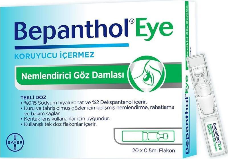 Eye Nemlendirici Göz Damlası Tekli Doz 20x0.5ml