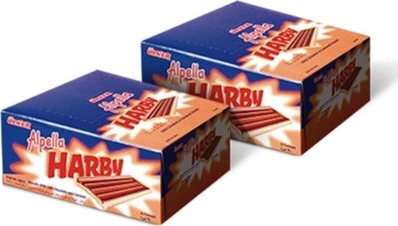 Harby Karamelli Kaplamalı Bisküvi 25 gr (24 ADET) / 2 Adet