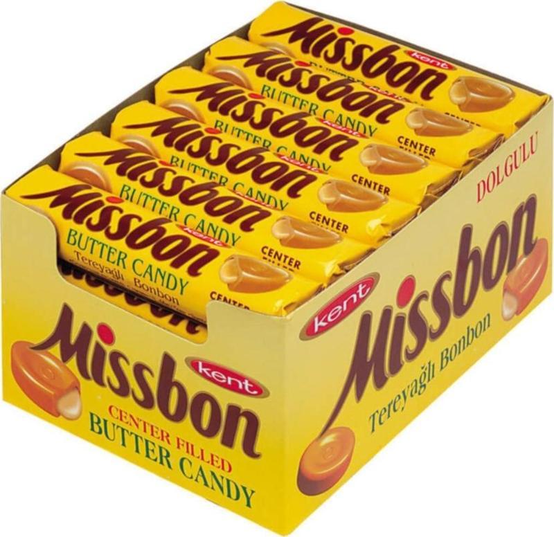 Missbon Tereyağlı Şeker 43 Gr Paket ( 24 Adet)