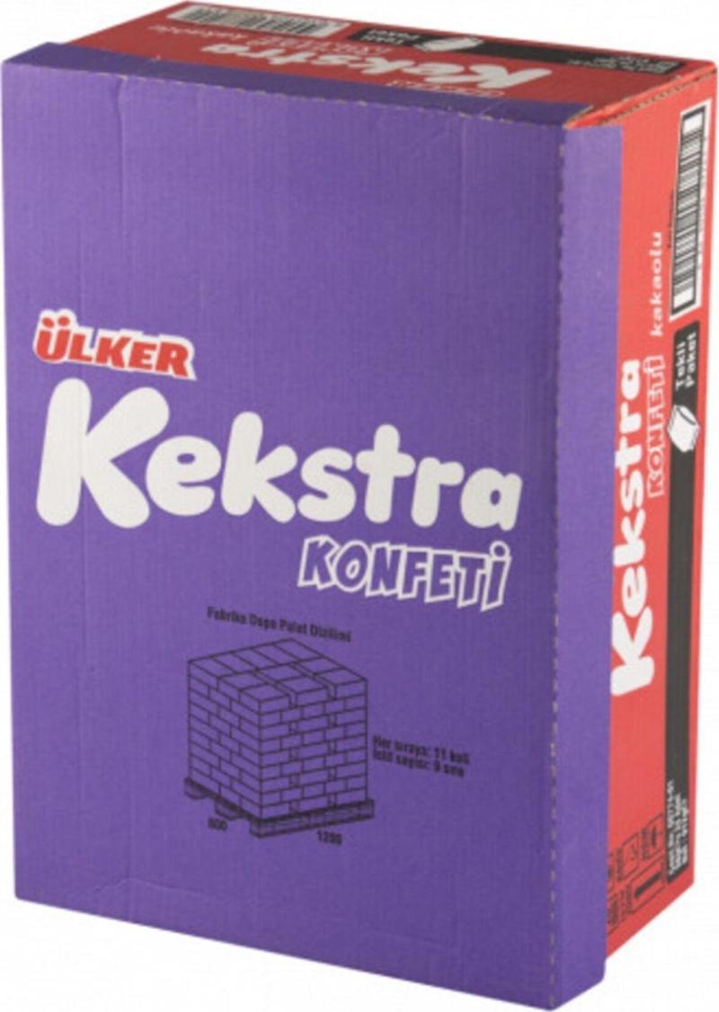 Kekstra Konfeti Çikolata Soslu Kakaolu Kek 38 Gr 24 Adet